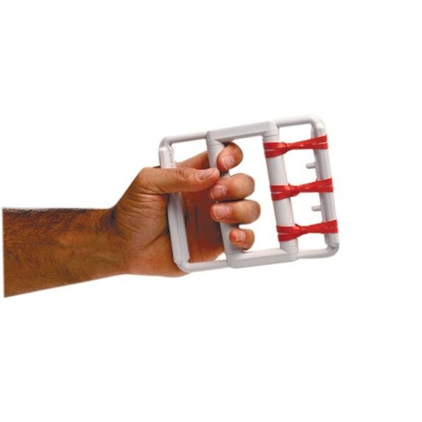 Fabrication Enterprises 10-0800 CanDo rubber-band hand exerciser with 5 Red Bands